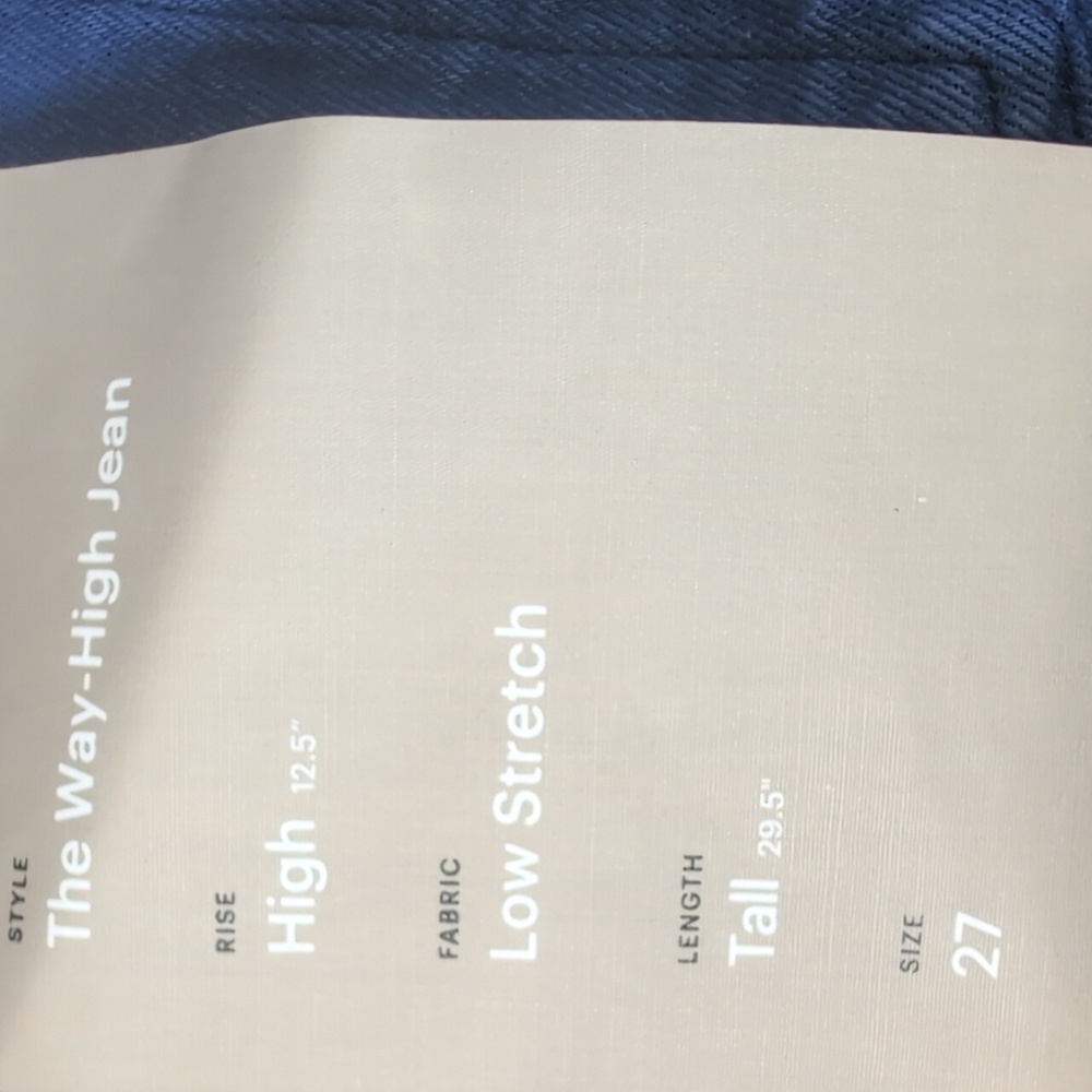 Everlane The Way-High Jean Straight Blue Dyed 27 Tall - Picture 11 of 12